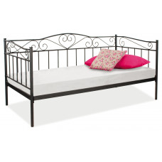 Односпальне ліжко Birma 90X200 Чорний BIRMA