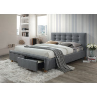 Двоспальне ліжко Ascot 160X200 Сірий ASCOT160SZ