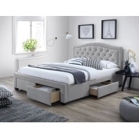 Двоспальне ліжко Electra 160X200 Сірий ELECTRA160SZ