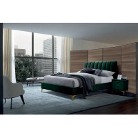 Двоспальне ліжко Mirage Velvet 160X200 Зелений MIRAGEV160Z