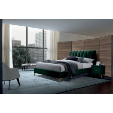 Двоспальне ліжко Mirage Velvet 160X200 Зелений MIRAGEV160Z