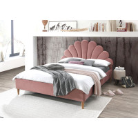 Двоспальне ліжко Santana Velvet 160X200 Античний Рожевий SANTANAV160RD