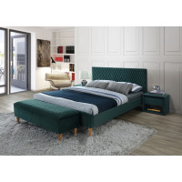 Полуторне ліжко Azurro Velvet 140X200 Зелений AZURROV140ZD