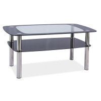 Журнальний стіл Rava C Прозорий / Хром100x60X55 RAVACTCCH