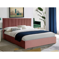 Ліжко полуторне MARANI II VELVET 140x200 колір антична троянда BL.52 MARANIIIV140AR
