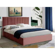 Ліжко полуторне MARANI II VELVET 140x200 колір антична троянда BL.52 MARANIIIV140AR
