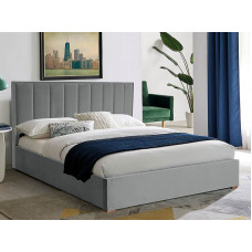 Ліжко двоспальне MARANI II VELVET 160x200 колір світло-сірий BL.03 MARANIIIVJSZ