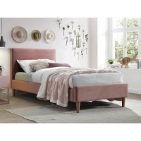 Ліжко односпальне ACOMA VELVET 90X200 антична троянда / дуб BLUVEL 52 ACOMAV90ARD