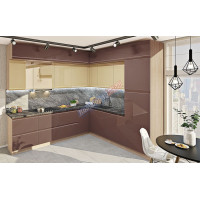 Кухня "Альфа-ручка" КХ-6869 фарбований МДФ